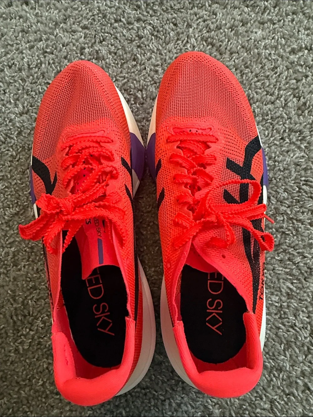 ASICS Women's Bright Red and Black Tokyo FF Leap Running Shoes